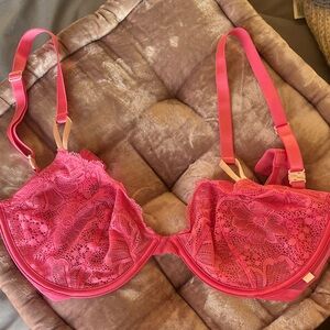 Victoria's Secret Pink Lace Bra 34DDD